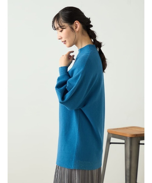 HARUYAMA(ハルヤマ)の「【WEB限定】 バナナスリーブチュニック FURRY(Tシャツ/カットソー・レディース・ブルー/オフホワイト/レッド/ネイビー・F)」の8枚目の写真
