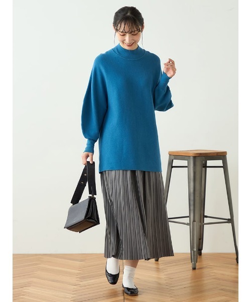 HARUYAMA(ハルヤマ)の「【WEB限定】 バナナスリーブチュニック FURRY(Tシャツ/カットソー・レディース・ブルー/オフホワイト/レッド/ネイビー・F)」の13枚目の写真