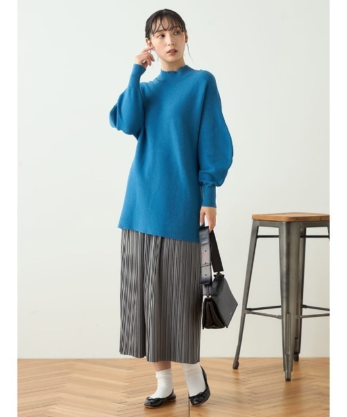 HARUYAMA(ハルヤマ)の「【WEB限定】 バナナスリーブチュニック FURRY(Tシャツ/カットソー・レディース・ブルー/オフホワイト/レッド/ネイビー・F)」の14枚目の写真