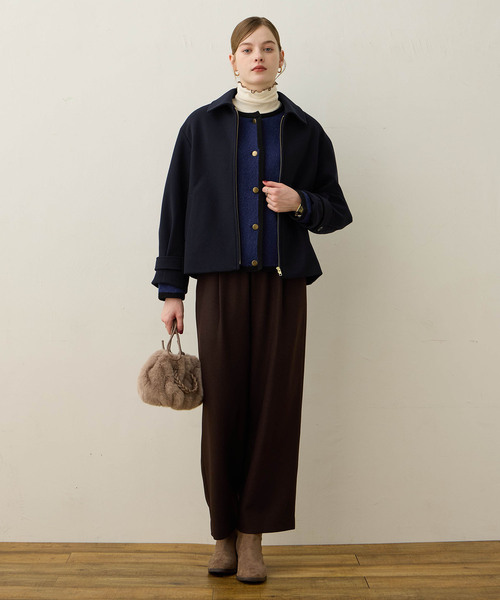 LE SOUK HOLIDAY（ルスークホリデー）の「カフタブショートコート（その他アウター・レディース・ベージュ/ネイビー・M/L）」の15枚目の写真