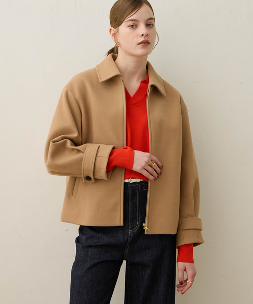 セール】ウールライクジップブルゾン（その他アウター）｜LE SOUK