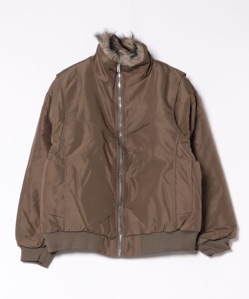 NEW GENTLEMAN(ニュージェントルマン)の「シルバーウルフ ファーブルゾン(ブルゾン・メンズ・ブラック/オリーブ・M/L/XL)」の22枚目の写真