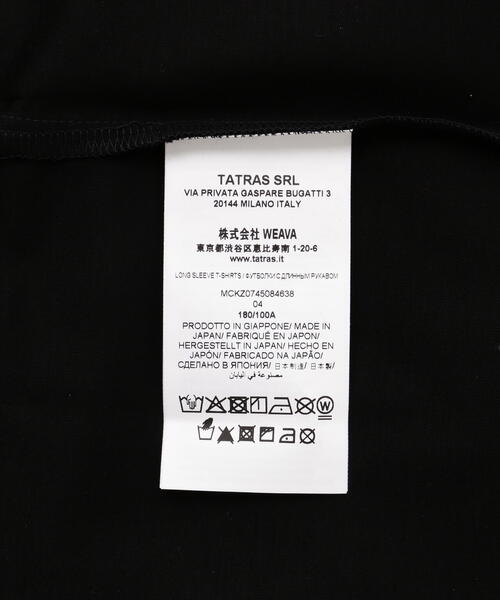TATRAS(タトラス)の「TATRAS(タトラス) 【B'2nd Exclusive】EMILIO / エミリオ タトラス別注ロングスリーブTシャツ(Tシャツ/カットソー・メンズ・ホワイト/ブラック・1/2/3/4)」の18枚目の写真