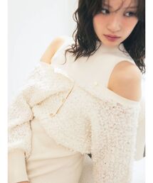 MERCURYDUO | ツイードニットカーデドッキングマーメイドニットワンピース(ワンピース)