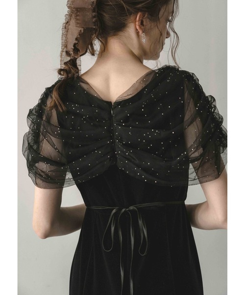 チュールケープデザインマーメイドドレス（ドレス）｜Dorry Doll