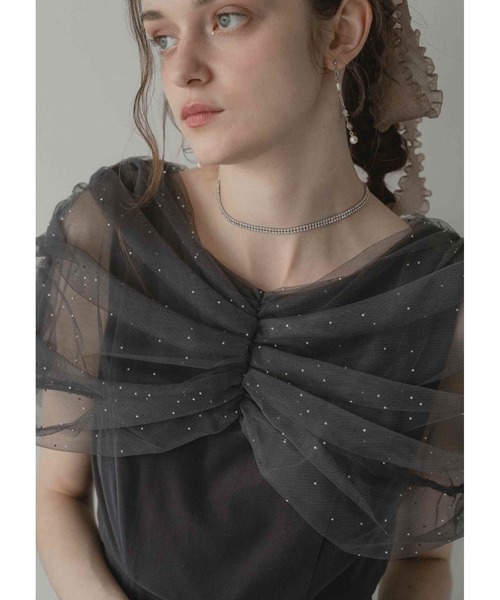 チュールケープデザインマーメイドドレス（ドレス）｜Dorry Doll