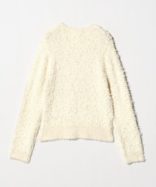 A DAY IN THE LIFE UNITED ARROWS(アデイインザライフユナイテッドアローズ)の「フェザー×チュール Vネックニット <A DAY IN THE LIFE>(ニット/セーター・レディース・オフホワイト/ブラック・FREE)」の14枚目の写真