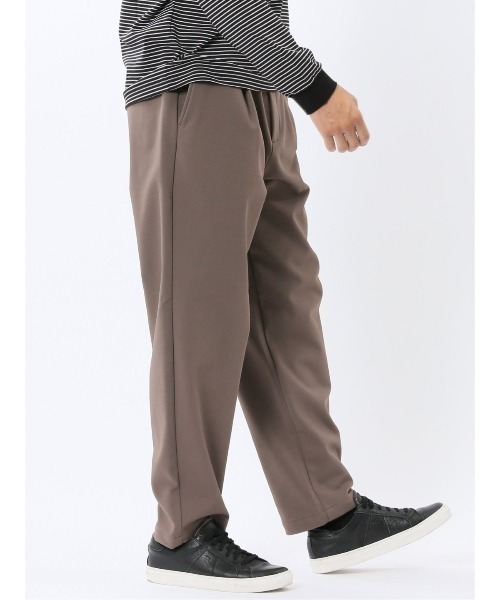TAKA-Q(タカキュー)の「パンツ メンズ ストレッチ 裏起毛 ややゆったり トラウザー ワンタック テーパード イージー セットアップ可能(スウェットパンツ・メンズ・ブラック/ブラウン/ネイビー・LARGE/X-LARGE/MEDIUM)」の18枚目の写真