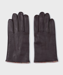 Paul Smith（ポールスミス）の「シグネチャーストライプ パイピング レザーグローブ【553759 TSG】（手袋）」