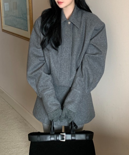 アドミラル今期秋冬セットアップ ニットメルトンジャケット＆ミニ丈スカートセットアップ（セットアップ