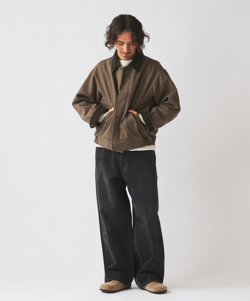 JOURNAL STANDARD relume（ジャーナルスタンダード　レリューム）の「フェード ダック ジャケット（その他アウター・メンズ・ブラック系その他/ライトグリーン/ブラウン・LARGE/MEDIUM）」の8枚目の写真