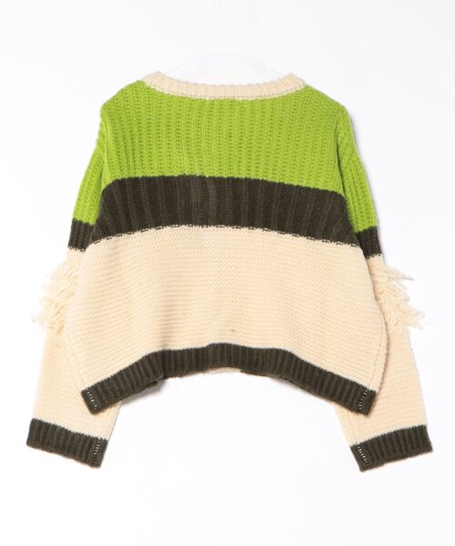 Cepica（セピカ）の「【MARECHAL TERRE / マルシャルテル】フリンジニットカーディガン（カーディガン/ボレロ・レディース・アイボリー/ブルー・FREE）」の8枚目の写真