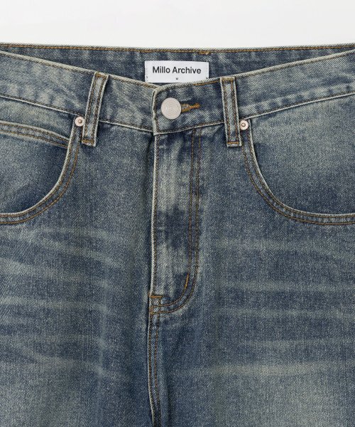 Millo Archive(ミロ アーカイブ)の「ルーズストレートデニムパンツ【ディープブルー】(デニムパンツ・メンズ・その他・LARGE/X-LARGE)」の3枚目の写真