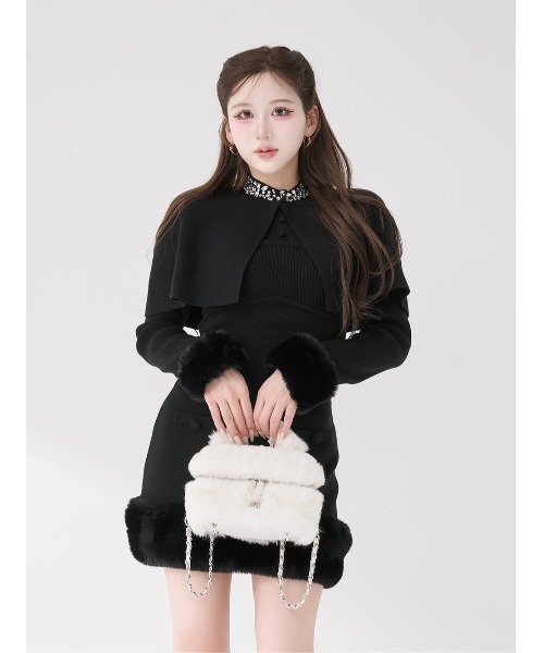 新品未開封♡ ダーリッチ ビジューケープニットミニワンピース ビジューケープニットミニワンピース – Darich (ダーリッチ)