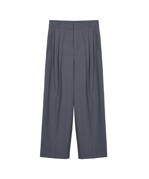 NICK&NICOLE(ニックアンドニコール)の「MINIMAL CLASSIC LOOSE FIT SLACKS_GRAY(スラックス・レディース・その他・LARGE/MEDIUM/SMALL)」の6枚目の写真