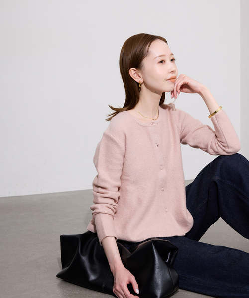 SLOBE IENA(スローブイエナ)の「ペプラムニットカーディガン(カーディガン/ボレロ・レディース・アイボリー/ピンク・FREE)」の22枚目の写真