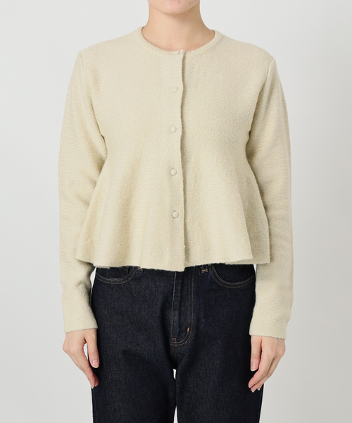 SLOBE IENA(スローブイエナ)の「ペプラムニットカーディガン(カーディガン/ボレロ・レディース・アイボリー/ピンク・FREE)」の13枚目の写真