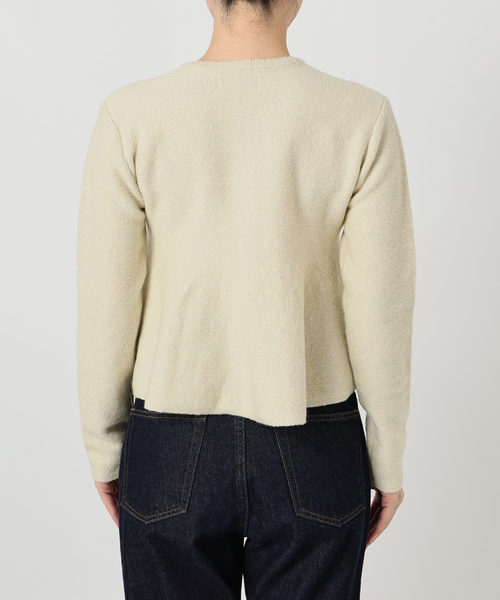 SLOBE IENA(スローブイエナ)の「ペプラムニットカーディガン(カーディガン/ボレロ・レディース・アイボリー/ピンク・FREE)」の11枚目の写真