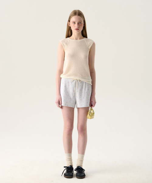 TTUDEMENT(トュードメント)の「BLOOMING FLOWER SHORTS MELANGE GREY(その他パンツ・レディース・その他・SMALL/MEDIUM)」の3枚目の写真