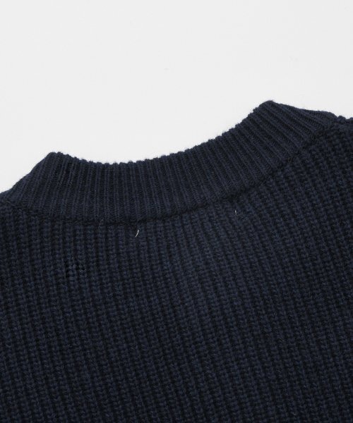 FRIZMWORKS(フリズムワークス)の「HEAVY WOOL ROUND CARDIGAN _ NAVY(カーディガン/ボレロ・メンズ・その他・SMALL/MEDIUM/LARGE/X-LARGE)」の10枚目の写真