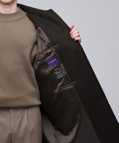 MUSINSA STANDARD（ムシンサスタンダード）の「MTR オーバーサイズ バルマカンコート [ダークブラウン]（チェスターコート・メンズ・その他・MEDIUM/LARGE/X-LARGE/XX-LARGE）」の16枚目の写真