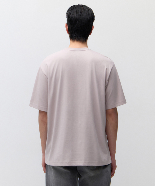 MUSINSA STANDARD（ムシンサスタンダード）の「[クールタンダード] リラックスフィットクルーネックTシャツ [デザートピンク]（Tシャツ/カットソー・メンズ・その他・XXX-LARGE/SMALL/MEDIUM/LARGE/X-LARGE/XX-LARGE）」の3枚目の写真
