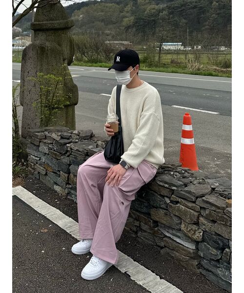 TAKEASY(テイクイージー)の「ラムスウールクルーネックオーバーニット(アイボリー)(ニット/セーター・メンズ・その他・LARGE/SMALL/MEDIUM)」の10枚目の写真