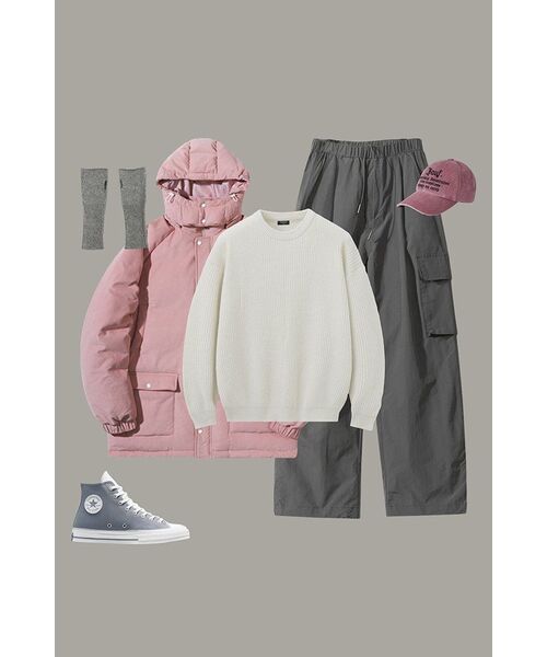 TAKEASY(テイクイージー)の「ラムスウールクルーネックオーバーニット(アイボリー)(ニット/セーター・メンズ・その他・LARGE/SMALL/MEDIUM)」の19枚目の写真