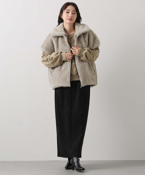 セール】エコファー襟付きベスト（その他アウター）｜Gready Brilliant