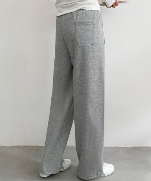 LOWO(ロワ)の「スウェット ワイドパンツ 冬 レディース 秋冬 リラックス 2WAY(スウェットパンツ・レディース・ブラック/オフホワイト/グレー・M/L)」の7枚目の写真