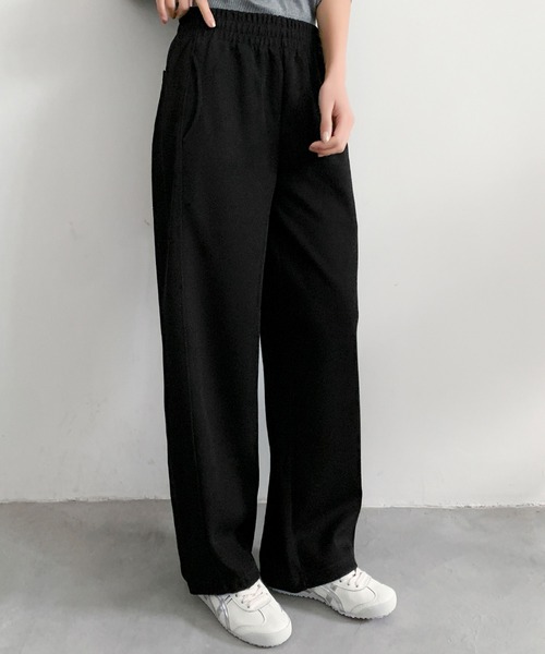 LOWO(ロワ)の「スウェット ワイドパンツ 冬 レディース 秋冬 リラックス 2WAY(スウェットパンツ・レディース・ブラック/オフホワイト/グレー・M/L)」の12枚目の写真