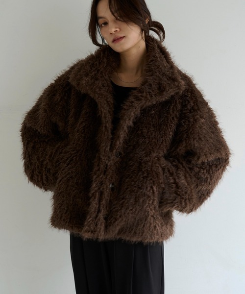 MSGirl ファーブルゾン ブラウン ZOZOTOWN MSGirl ファーブルゾン ブラウン ZOZOTOWN