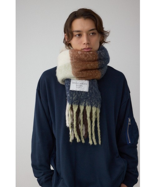 AZUL by moussy（アズールバイマウジー）の「ラージフォーマットマフラー（マフラー・メンズ・ブラウン系その他/ブルー系その他3/ブラック系その他・FREE）」の16枚目の写真