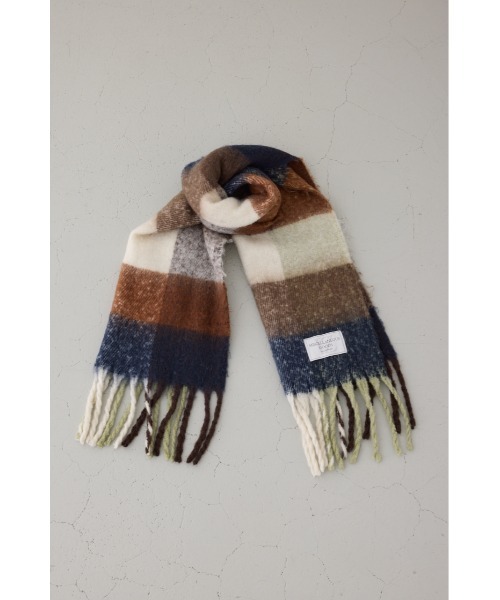 AZUL by moussy（アズールバイマウジー）の「ラージフォーマットマフラー（マフラー・メンズ・ブラウン系その他/ブルー系その他3/ブラック系その他・FREE）」の19枚目の写真