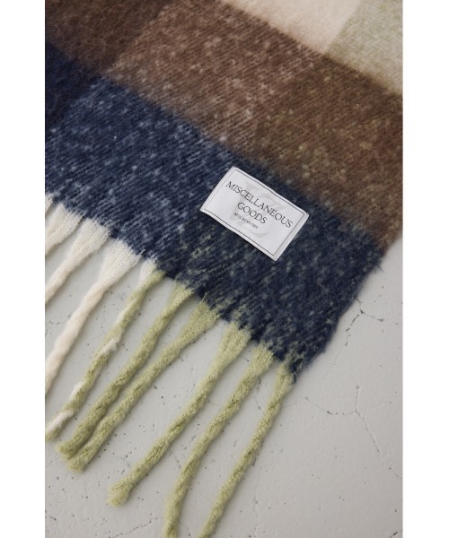 AZUL by moussy（アズールバイマウジー）の「ラージフォーマットマフラー（マフラー・メンズ・ブラウン系その他/ブルー系その他3/ブラック系その他・FREE）」の20枚目の写真