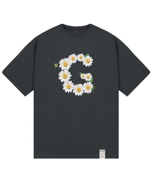 GRAVER（グレーバー）の「[ユニセックス]ビッグGフラワースマイル半袖Tシャツ_チャコール（Tシャツ/カットソー・レディース・チャコール・SMALL/LARGE）」の2枚目の写真