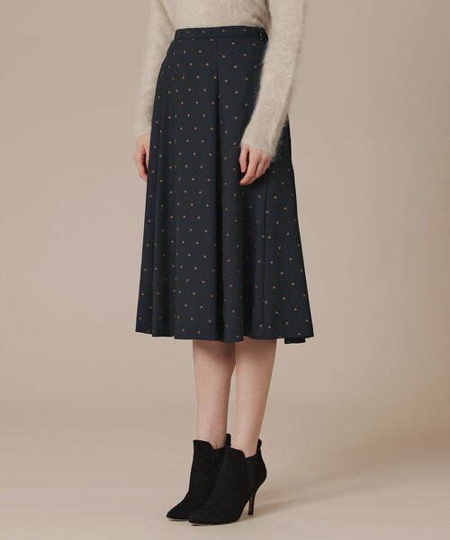 MACKINTOSH LONDON(マッキントッシュ ロンドン)の「Mドットプリントスカート(スカート・レディース・ブラック/ベージュ・36/38)」の6枚目の写真