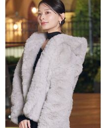 LAGUNAMOON | フェイクファーフーディコート(その他アウター)