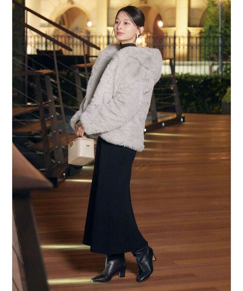 LAGUNAMOON（ラグナムーン）の「フェイクファーフーディコート（その他