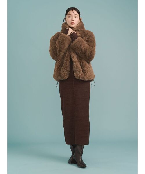 LAGUNAMOON（ラグナムーン）の「フェイクファーフーディコート（その他