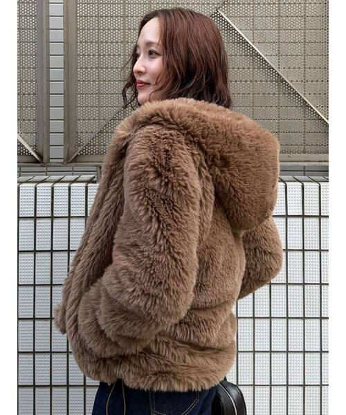 LAGUNAMOON   ファーコート LagunaMoon - ラグナムーン ファーコート ベージュの通販 by RくんSHOP