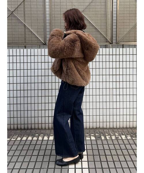 フェイクファーフーディコート（その他アウター）｜LAGUNAMOON（ラグナ