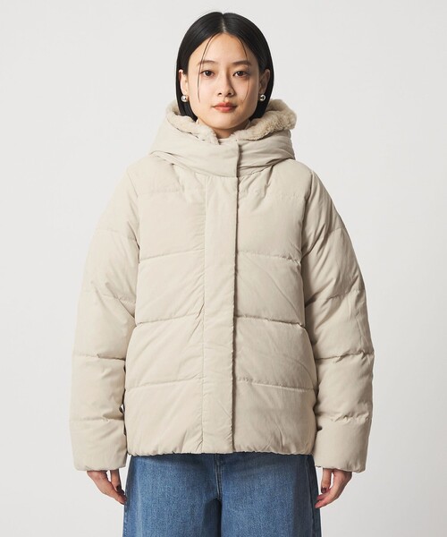 A DAY IN THE LIFE UNITED ARROWS(アデイインザライフユナイテッドアローズ)の「フェイクファーフード ダウンジャケット <A DAY IN THE LIFE>(ダウンジャケット/コート・レディース・ナチュラル/ブラック/オリーブ/モカ・M/L)」の14枚目の写真
