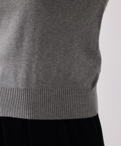 VIS（ビス）の「ビジュー付きシャギーカラーニットトップス（ニット/セーター・レディース・ブラック/ライトグレー/ホワイト・FREE）」の14枚目の写真