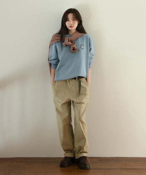 COVERNAT(カバーナット)の「ベージュサテンファティーグパンツ(その他パンツ・レディース・その他・MEDIUM/LARGE/X-LARGE/SMALL)」の1枚目の写真