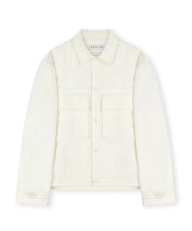 MILITARY BIG POCKET COTTON JACKET CREAM