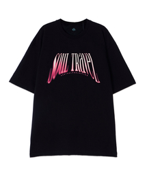 [オーバーサイズ]ソウルトレブル13番手綿ラウンドネック半袖Tシャツ_ブラック
