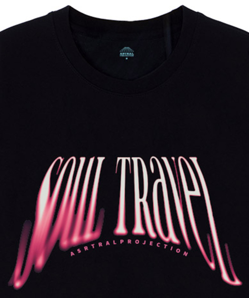 ASTRAL PROJECTION（アストラルプロジェクション）の「[オーバーサイズ]ソウルトレブル13番手綿ラウンドネック半袖Tシャツ_ブラック（Tシャツ/カットソー・メンズ・その他・LARGE/MEDIUM/X-LARGE）」の3枚目の写真