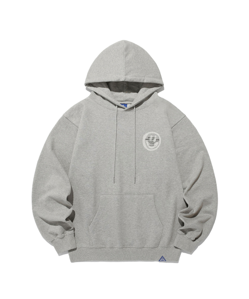ISTKUNST(イストクンスト)の「LOGO & SMILELY HOODIE GRAY (IK2CSMM400A)(パーカー・レディース・グレー・LARGE/MEDIUM/SMALL)」の1枚目の写真