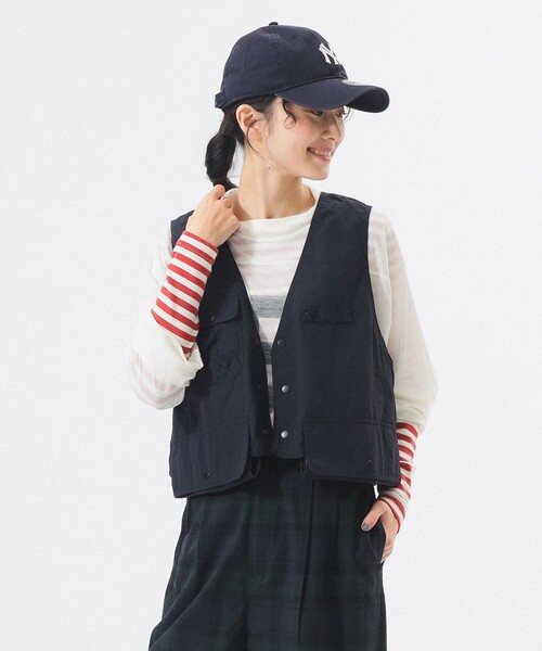 BEAMS BOY（ビームスボーイ）の「ナイロン フィッシング ベスト（ベスト・レディース・ベージュ/ネイビー・ONE SIZE）」の19枚目の写真